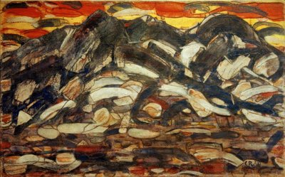 Wetterstein-bjergene af Christian Rohlfs