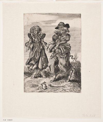 Et par dansende grise af Christian Rothgiesser