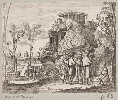 Illustration til Adam Olearius, "Persisk Rosenthal af en genial digter Schich Saadi […]", Slesvig 1660 af Christian Rothgiesser