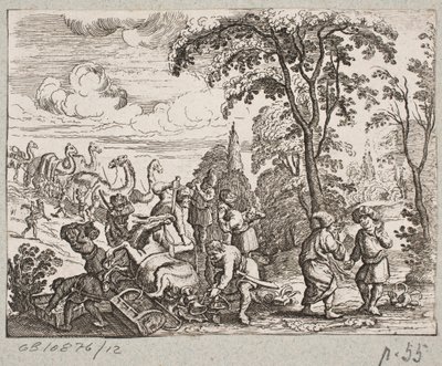 Illustration til Adam Olearius, "Persisk Rosenthal af en genial digter Schich Saadi […]", Slesvig 1660 af Christian Rothgiesser