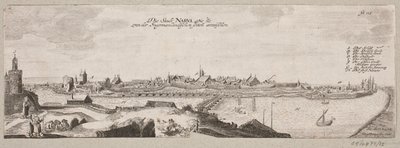 Prospekt af Narva set fra floden af Christian Rothgiesser