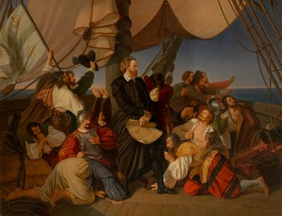 Columbus opdager Amerikas kyster, 1846 af Christian Ruben