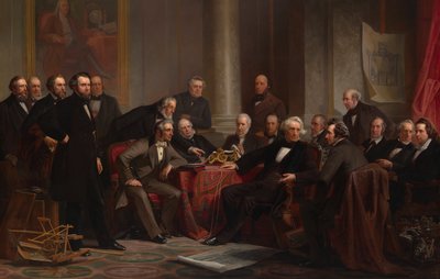 Fremskridtsmænd, 1862. af Christian Schussele