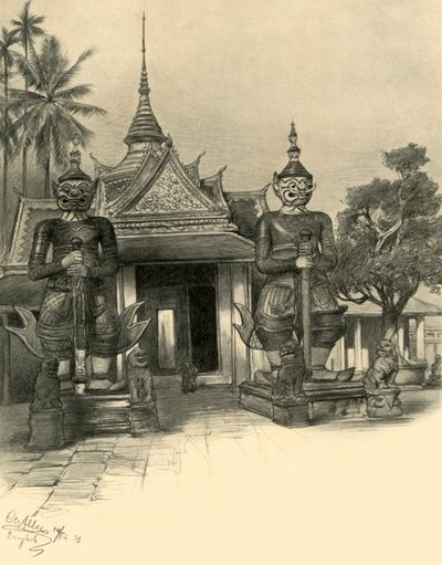 Bangkok, Siam, 1898. af Christian Wilhelm Allers
