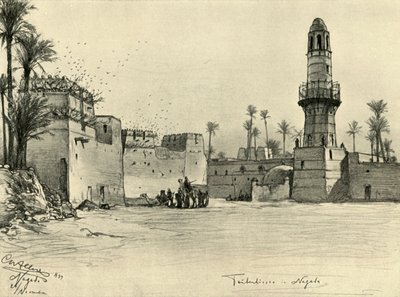 Huse i Nagada, Egypten, 1898. af Christian Wilhelm Allers