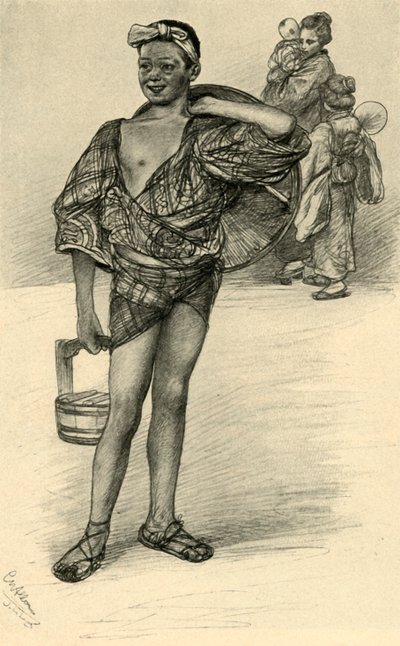 Japansk dreng, 1898. af Christian Wilhelm Allers