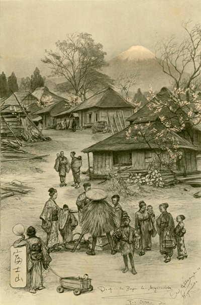 Fuji, Miyanoshita, Japan, 1898. af Christian Wilhelm Allers