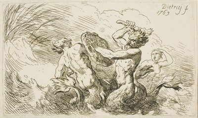 Slaget ved Tritons af Christian Wilhelm Ernst Dietrich