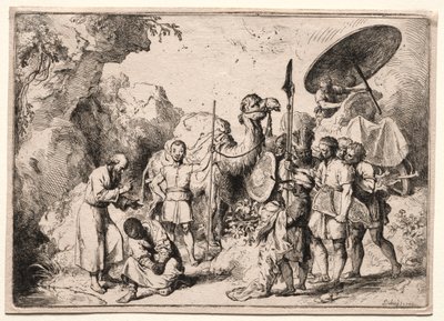 Diakon Filip døber evnukken. af Christian Wilhelm Ernst Dietrich