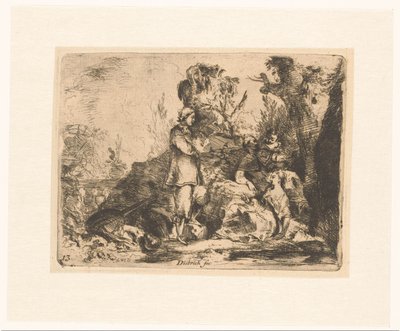 Et muntert selskab i en frodig have af Christian Wilhelm Ernst Dietrich