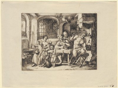 Satyr hos bonden af Christian Wilhelm Ernst Dietrich