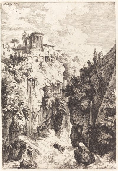 Sibyllens tempel, Tivoli af Christian Wilhelm Ernst Dietrich