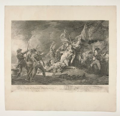 General Montgomerys død i Quebec (La Mort du General Montgomery devant Quebec) af Christian Wilhelm Ketterlinus