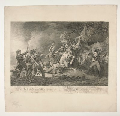 General Montgomerys død i Quebec af Christian Wilhelm Ketterlinus