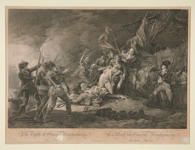 General Montgomerys død fra Quebec af Christian Wilhelm Ketterlinus