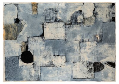 Mortal Majestic, 2017 (monotryk/maleri på papir) af Christina Fedyk