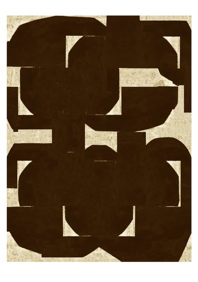 Ouroboros, 2020 (monoprint) af Christina Fedyk