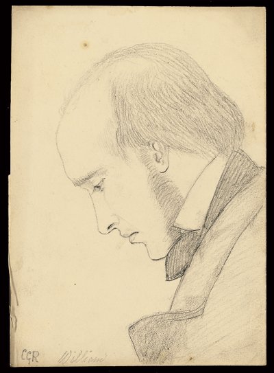 Portræt af William Michael Rossetti af Christina Georgina Rossetti