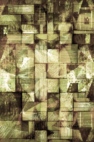 Jordnære geometriske fragmenter af Christina Sillen