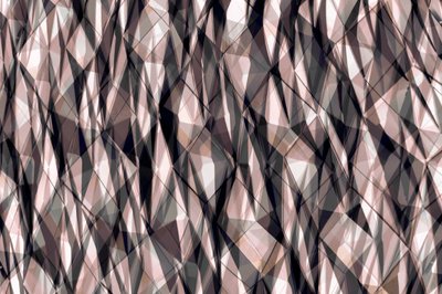 Facetterede geometriske lag af Christina Sillen