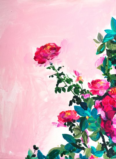 Den farverige rosenhave af Christine Lindstrom