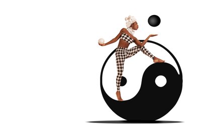 Harlequin Yin Yang Balance af Christine von Diepenbroek