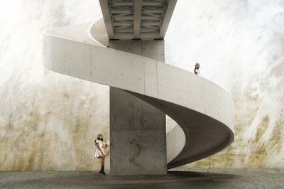 Moderne vindeltrappe af Christine von Diepenbroek