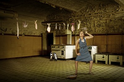 En surrealistisk kulinarisk scene af Christine von Diepenbroek