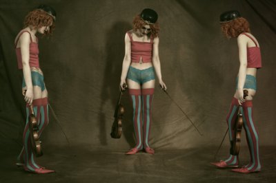 Tre melankolske violinister af Christine von Diepenbroek