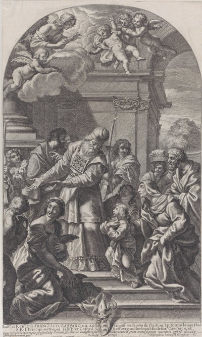 Præsentationen af Jomfruen i templet, 1670-80. af Christof Lederwasch