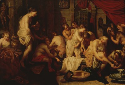 Kvinder bader af Christoffel Jacobsz van der Lamen