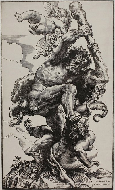 Hercules dræber misundelse af Christoffel Jegher