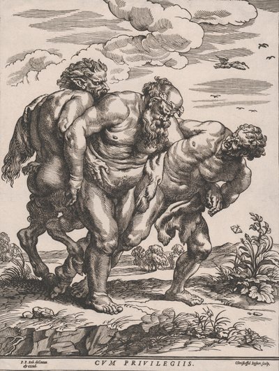 Silenus-marchen, ca. 1652. af Christoffel Jegher