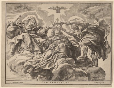 Jomfruens kroning af Christoffel Jegher after Sir Peter Paul Rubens