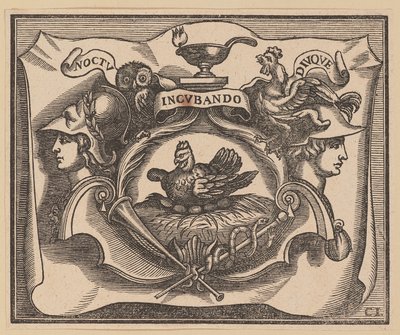 Vignette til titelbladet af C. Peregrine, Prinserne af Holland og Sjælland af Christoffel Jegher after Sir Peter Paul Rubens