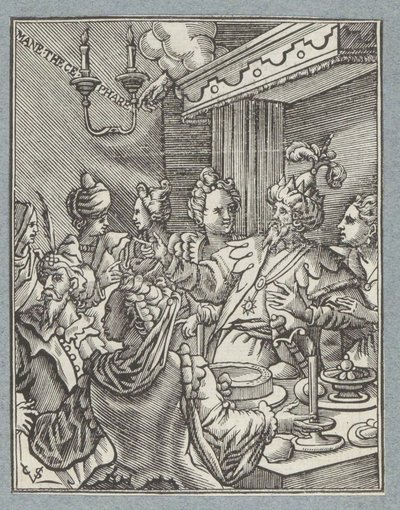 Belshazzars fest af Christoffel van Sichem (II)