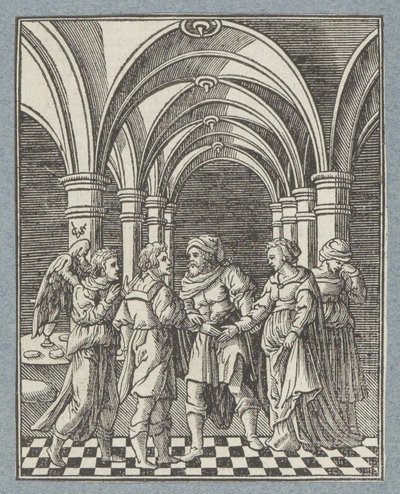 Tobias og Saras ægteskab af Christoffel van Sichem (II)