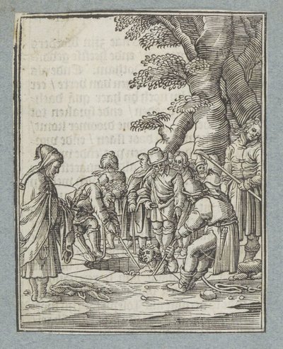 Josef bliver trukket op af en brønd af sine brødre af Christoffel van Sichem (II)