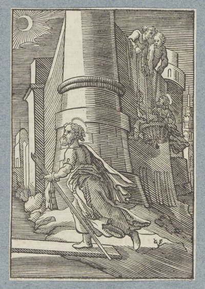 Pauls flugt fra Damaskus af Christoffel van Sichem (II)