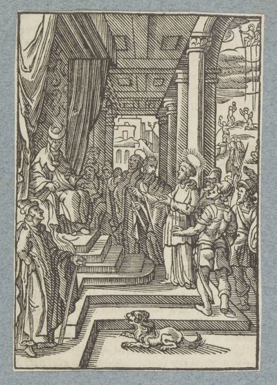 Stefanus foran ypperstepræsten af Christoffel van Sichem (II)
