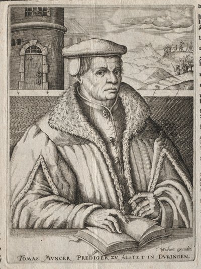 Portræt af Thomas Munzer af Christoffel van Sichem