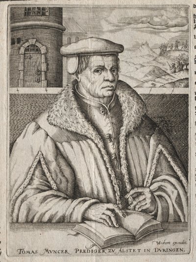 Portræt af Thomas Munzer, 1609. af Christoffel van Sichem