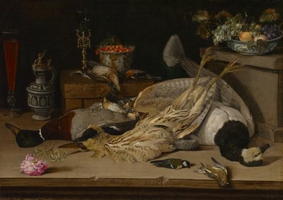 Stilleben med døde fugle af Christoffel van den Berghe