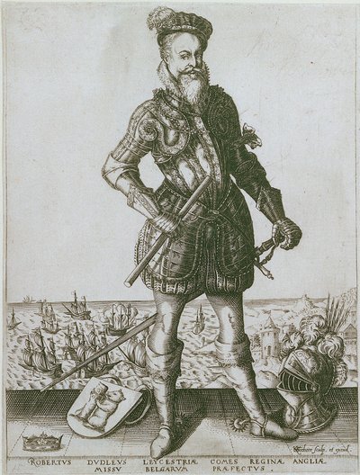 Robert Dudley af Christoffel van the Elder Sichem