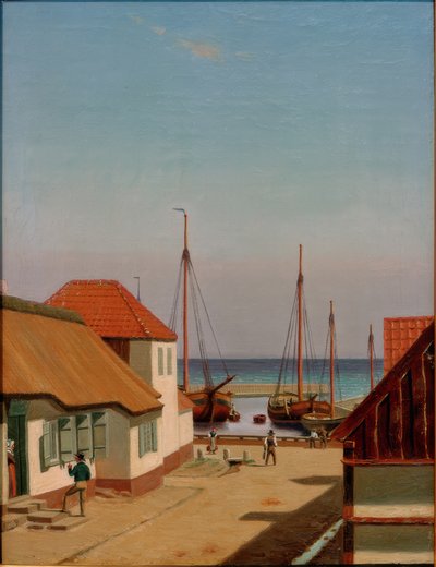 Dragoer havn af Christoffer Wilhelm Eckersberg