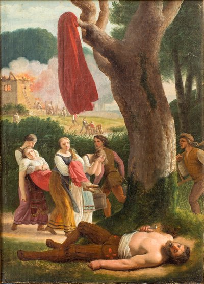 Hagbard and Signe, before 1820. af Christoffer Wilhelm Eckersberg