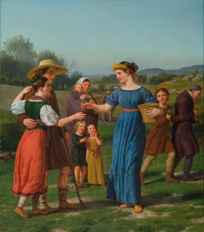 "Jomfruen fra det fjerne" Fra digtet af Schiller af Christoffer Wilhelm Eckersberg