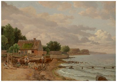 View from Taarbaeck (Parti fra Taarbaeck) af Christoffer Wilhelm Eckersberg