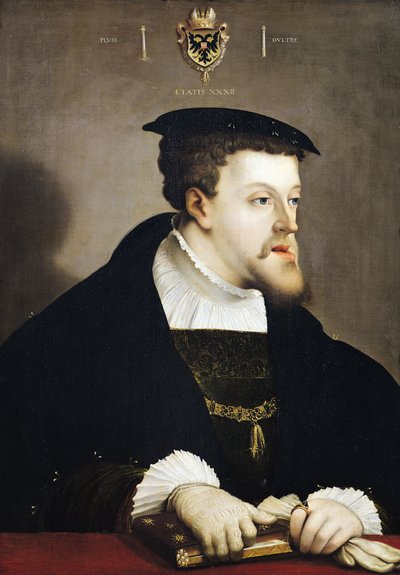 Karl V (1500-58) hellig romersk kejser af Christoph Amberger