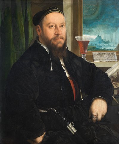 Portræt af Matthäus Schwarz af Christoph Amberger